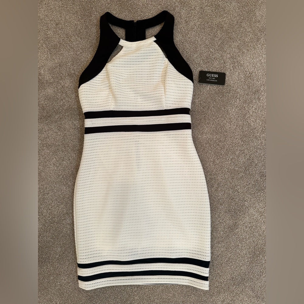 Guess White & Black Dress